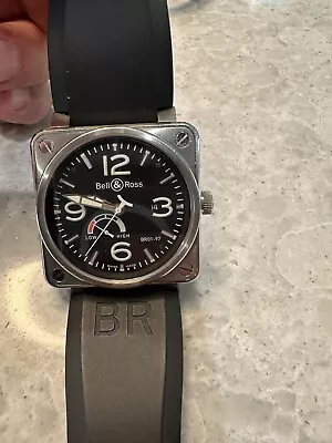 Bell And Ross BR 03-93 -S GMT Automatic Stainless Steel 42mm Watch W/B&P • $1950