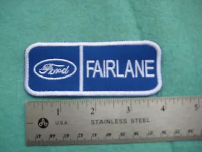 Ford Fairlane Thunderbolt Parts Equipment Uniform Dealer Hat Patch • $9.99