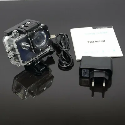 Waterproof Sports 1080P Action Sports DV Camera Recorder For Motorcycle Bike • £23.62