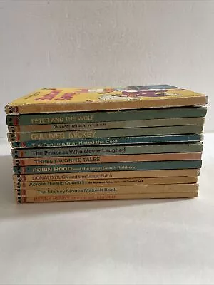 Lot Of 12 Vintage Walt Disney Wonderful World Of Reading HC Book Club Editions • $29.99