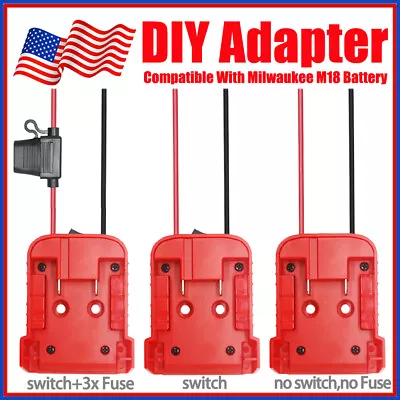 10X DIY Adapter Power Wheel Compatible With Milwaukee M18 Battery 18V Dock Power • $9.46