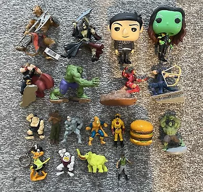 Action Figure Toy Lot Funko M.A.S.K Marvel Transformers Papo • £15