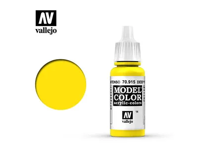 Vallejo Model Color Paint - Deep Yellow 17ml - 70.915 • £2.95