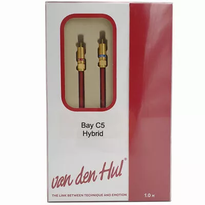 Van Den Hul The Bay C5 Hybrid 1m 5 STAR Analogue Interconnects 2RCA To 2RCA • $114.42