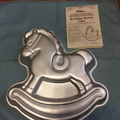 Vintage 1984 Wilton Rocking Horse Cake Pan  2105-2388 Instruction Booklet Lamb • £9.63