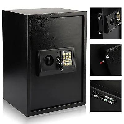£74.95 • Buy Large Steel Safe Digital Key Electronic Security Home Office Money Safety Box