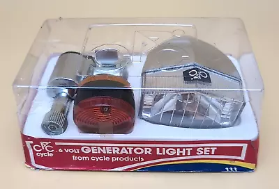Vintage Cpc Cycle Products 6 Volt Bicycle Generator Light Set New Old Stock • $29.99