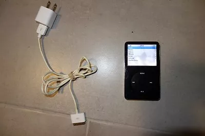 GENUINE Apple IPod  30GB Black / Stainless Model A1136 Classic • $59.99