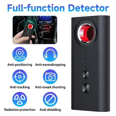 Anti Spy Detector Hidden Camera GSM Audio Bug Finder Signal Lens RF Tracker NEW • $16.22