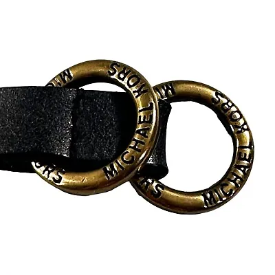 Michael Kors D Ring Belt Skinny Studded Leather Accent Belt Accessories • $17