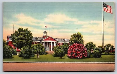 Admin Building Marine Corps Recruit Depot Parris Island SC Vintage Postcard F1 • $4