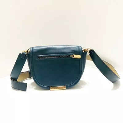 Auth MARC BY MARC JACOBS Luna Crossbody M0004365 Blue Green Leather - • $101