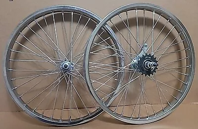 20x1.75  BMX Steel Front & Rear COASTER BRAKE 36 Spokes Bicycle Wheels Chrome  • $92.99