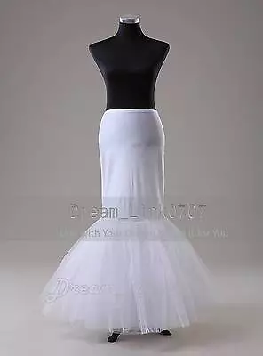 Hoopless  Fishtail Mermaid Wedding Dress Bridal Petticoat Slips Underskirt UK • £22.43