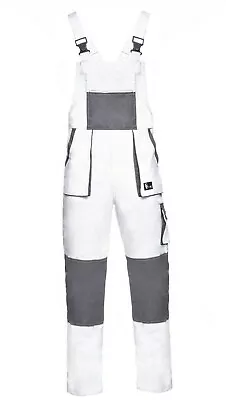 White Overalls Work Painters Builders Decorators Tradesman Pockets 100% Cotton • £26.50