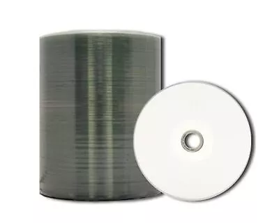 MediaPro Blank CD - Professional Grade White Inkjet Hub Printable CD-R - 100 ... • $47.51