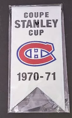 2008-09 UD Montreal Canadiens Centennial Mini Banners Stanley Cup 1970-71 • $29.07