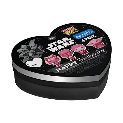 Funko POP Pocket Star Wars Valentine Ahsoka Luke Mandalorian Grogu Child 4 Pack • $9.99