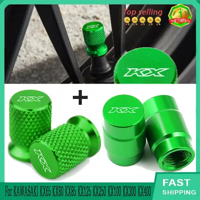 For KAWASAKI KX65 KX80 KX85 KX125 KX250 KX100 KX300 KX400 F R X Tire Valve Cover • $1.80