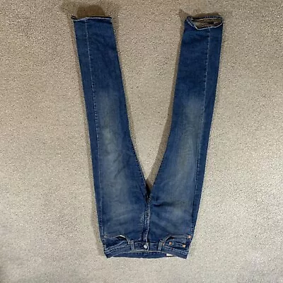 LEVI'S 519 Jeans Mens (32 Inch Waist) (32 Inch Leg) Slim Fit Blue Skinny • £17.99