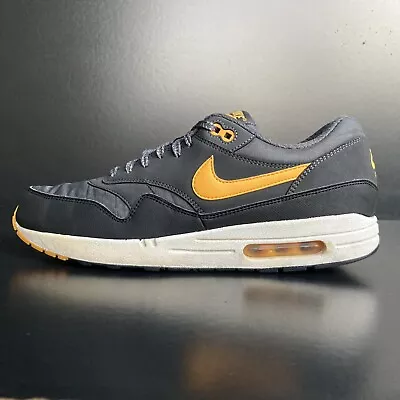 Nike Air Max 1 Essential Men’s US 11 'Dark Grey Laser Orange' Running Shoes • $89.95