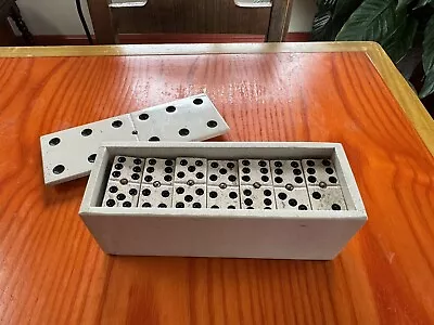 Handcrafted Natural Mayan Marble Vintage Mexican Domino Set With Storage Box • $25