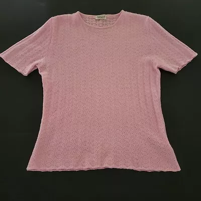 $24.95 • Buy Ladies Cashmere Sweater Domenico Vacca Italy Short Sleeve Knit Sweater/Shirt