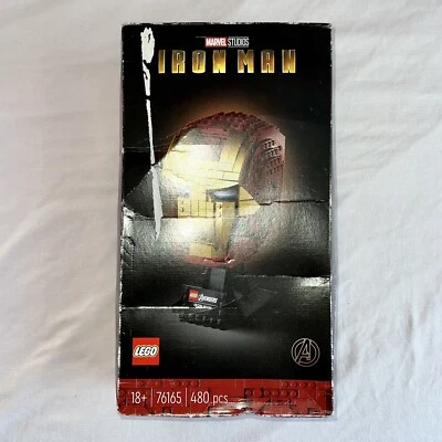 £18.99 • Buy Genuine LEGO Iron Man Helmet 76165 Marvel Super Heroes 2020 Sealed