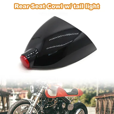 Rear Seat Cowl Cover With LED Light Lamp Fit For Scrambler Cafe Racer RC • $96.81