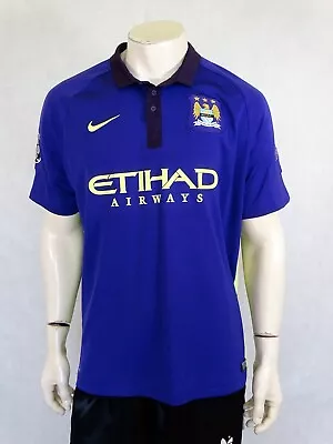 Manchester City Third Football Shirt Jersey Trikot 2014 2015 Nike XL 20 Mangala • $68.37