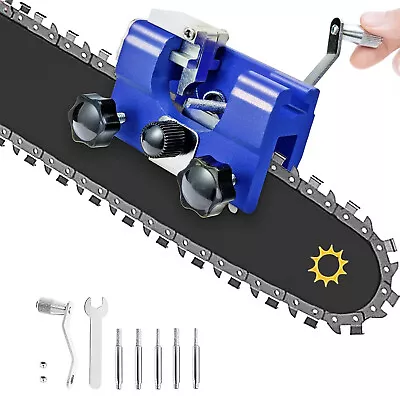 Portable Chainsaw Sharpener Saw Chain Teeth Sharpening Saw Blade Grinding 5 Bit • £14.89