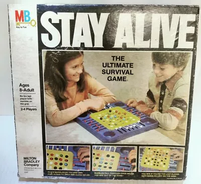 $28.30 • Buy VIntage Milton Bradley Stay Alive Marble Strategy Game From 1978