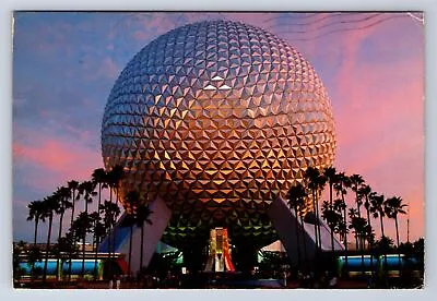 Spaceship Earth Epcot Center Disney 1987 Orlando Fl Postcard Br • $7.99