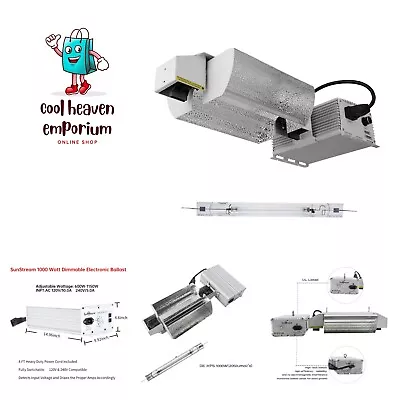 000 Watt DE HPS Grow Light System Kits 200K DE HPS Bulb Reflector With 20-2... • $204.99