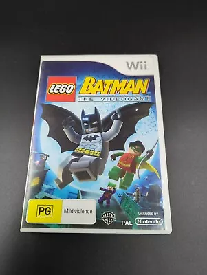 Lego Batman The Video Game + Manual (Nintendo Wii) FAST FREE POST • $12.95