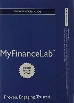 NEW MyFinanceLab With Pearson EText -- Access Card -- For Principles Of M - GOOD • $167.60