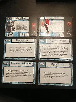 Lot Of (6) Mage Knight 2.0 Unpunched Relics Terrain And Weather Cards • $16.99