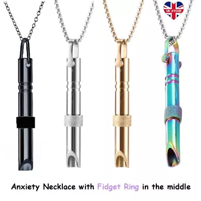 Stress Relief Necklace Breathlace Quit Smoking Anti Vaping Breathing Mens Womens • £6.99