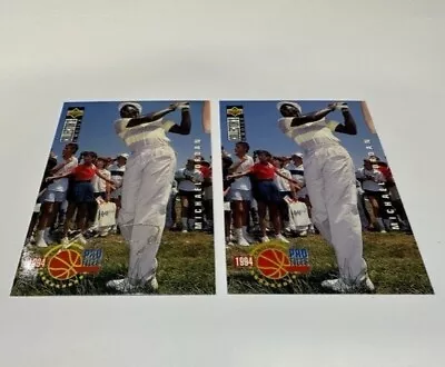 $18 • Buy 1994 Upper Deck Collectors Choice Michael Jordan Silver Signature Golf #204 Card