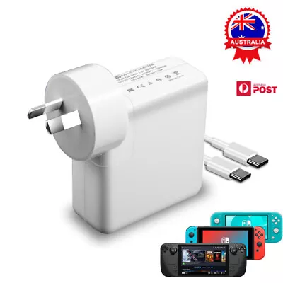 Steam Deck Charger 45W PD Power Supply Type C Adapter USB-C Laptop Charger • $22.99