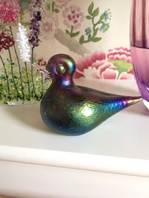 £29 • Buy Heron Glass Iridescent Glass Duck