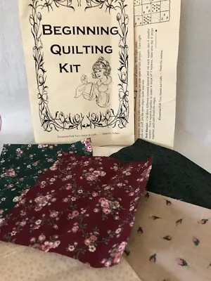 Beginning Quilting Kit  American Folk Toys Games And Crafts Materials Included • £6.95