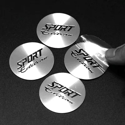 4pcs 56MM SPORT Edition Hub Cap Decal Car Wheel Center Covers Sticker Metal  • $9.69