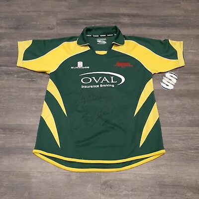 Leicestershire County Cricket Club 2006 T20 Wining Team Signed Jersey Shirt Sz S • £34.99