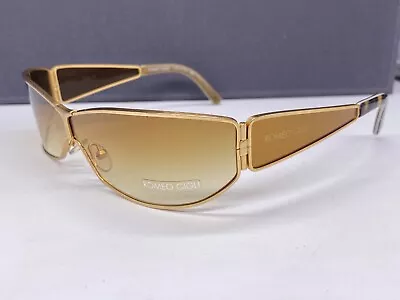 Romeo Gigli Sunglasses Men Woman Gold Braun Rg 181 Vintage Bono U2 • $445.66