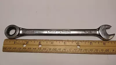 Craftsman 12 Point 9/16  SAE Ratcheting Combination Wrench 42564 D-AC • $12.39