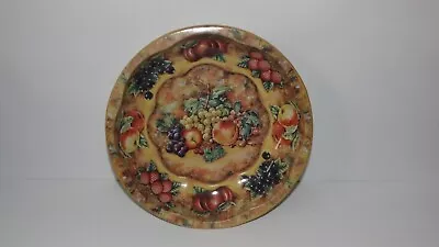 Daher Decorated Ware Round Platter Tray Fruit Design Berries &  Made In England • $16.99