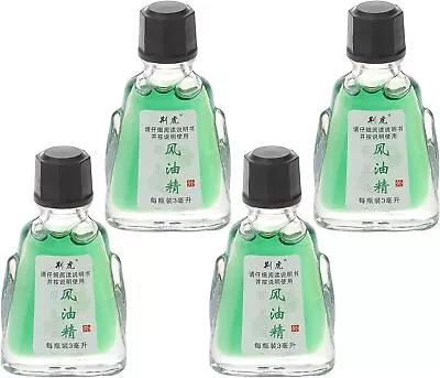 Healifty Essential Balm Oil Feng You Jing 4Pcs Chinese Medicated Oil Relief Of  • £12.25