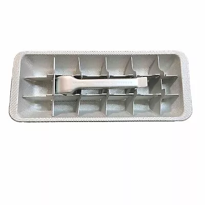 Vintage General Electric Mini Cube Aluminum Ice Cube Tray - 18 Ice Cubes • $19.99