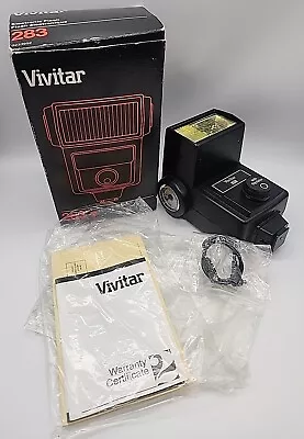 Vivitar 283 Auto Thyristor Universal Camera Flash In Box Untested • $29.99